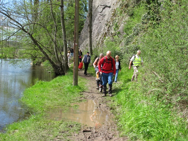 randonnée sportive avec joëlettes, Hotton, 2012